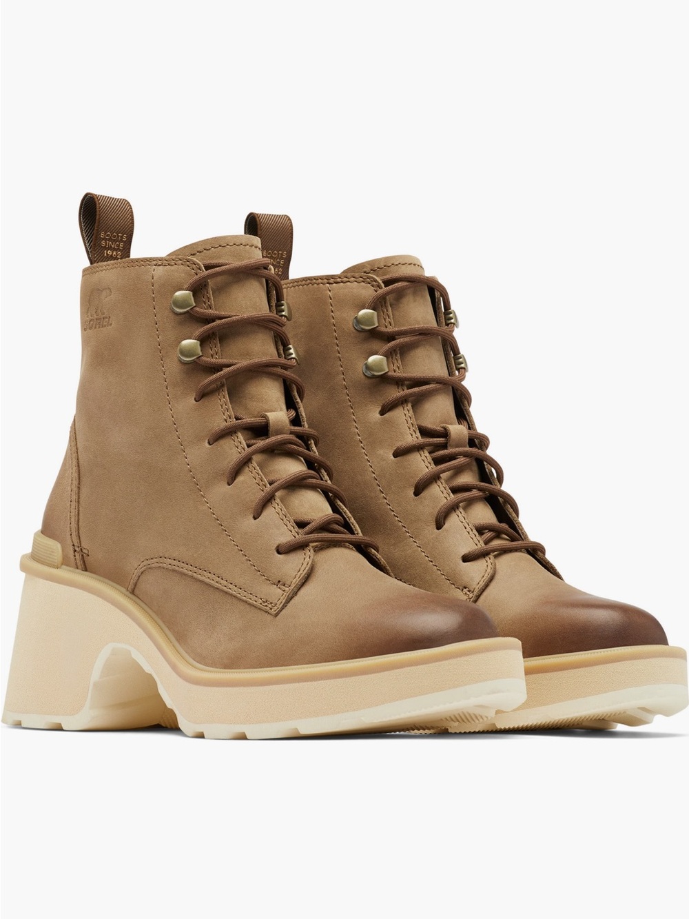 NEW Sorel Hi-Line Waterproof Lace-Up Boot in Umber / Ceramic